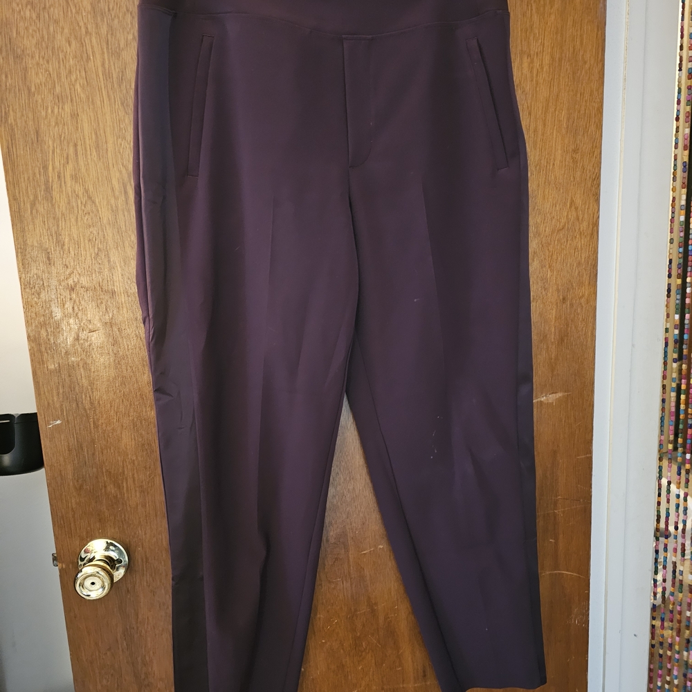 Athleta Deep Burgundy Pants Straight Leg